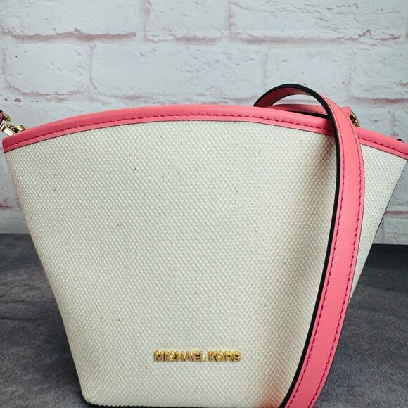 Michael Kors Kimber Small 2-in-1 Logo Embossed and Perforated Tote Bag NWT - Picture 12 of 13